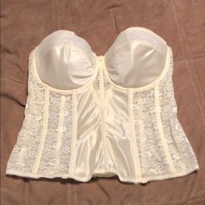 Ivory Satin Torselette 38DD